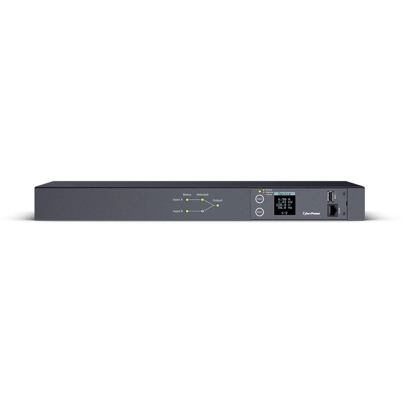 CyberPower 1U 16a Metered ATS PDU with 8xC13 and 2xC19 outlets
