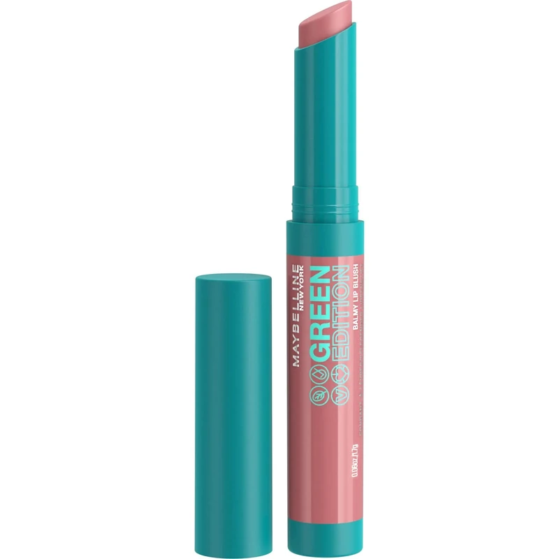 Maybelline Green Edition Balmy Lip Blush Lipstick, organic, natural colour, vegan, 007, Moonlight