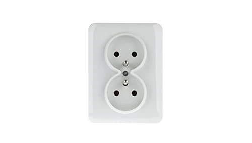 LUMINA2 Double Socket Z/U 16A Complete White WL1220 hager polo 869440700538
