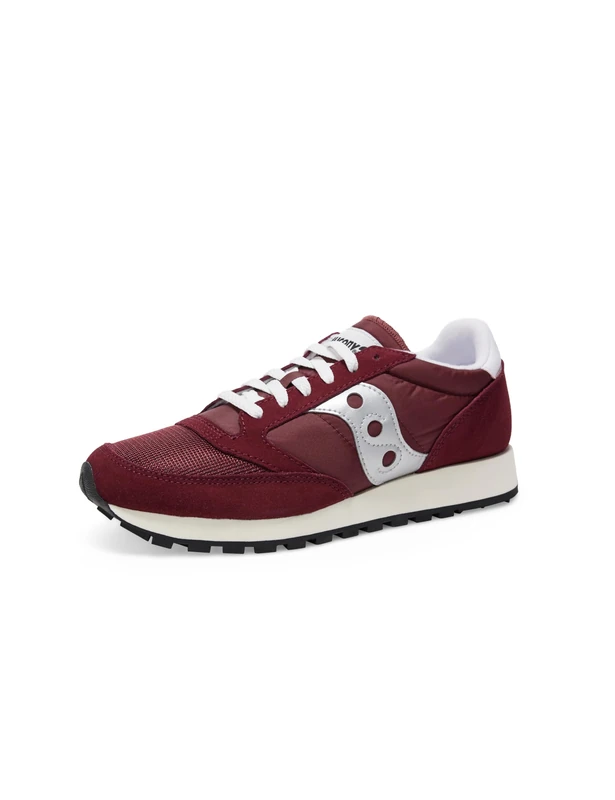 Saucony Jazz Original Vintage Trainers Burgundy Silver - Mens - Image 1
