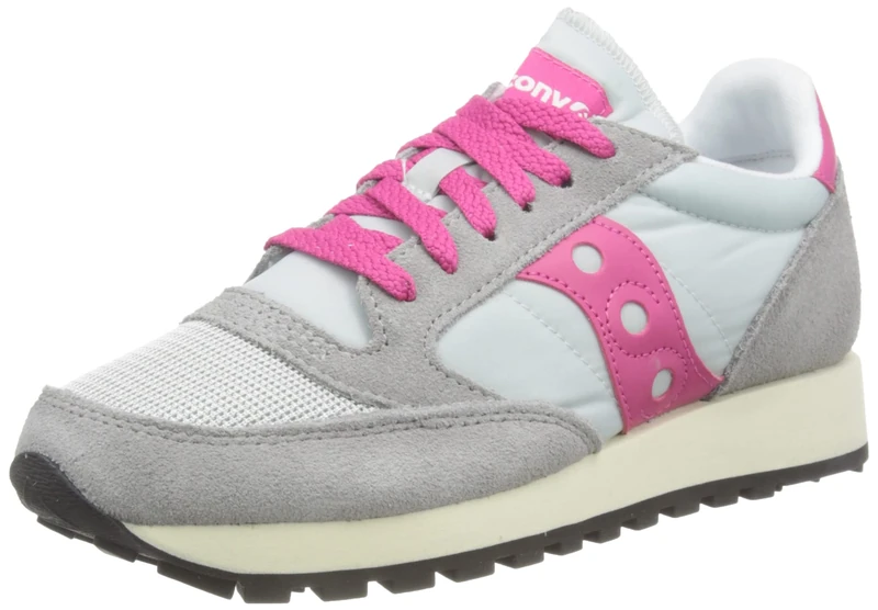 Saucony Women's Jazz Original Vintage Sneaker, Grey Pink, 3.5 UK