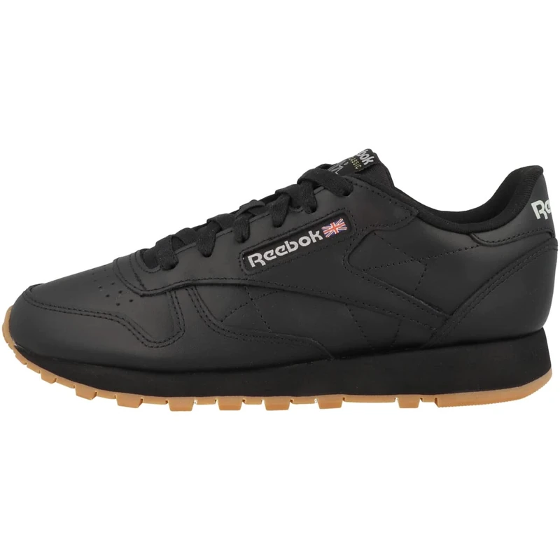Reebok Women Classic Leather Sneaker, Core Black/Pure Grey 5/Reebok Rubber Gum-03, 6.5