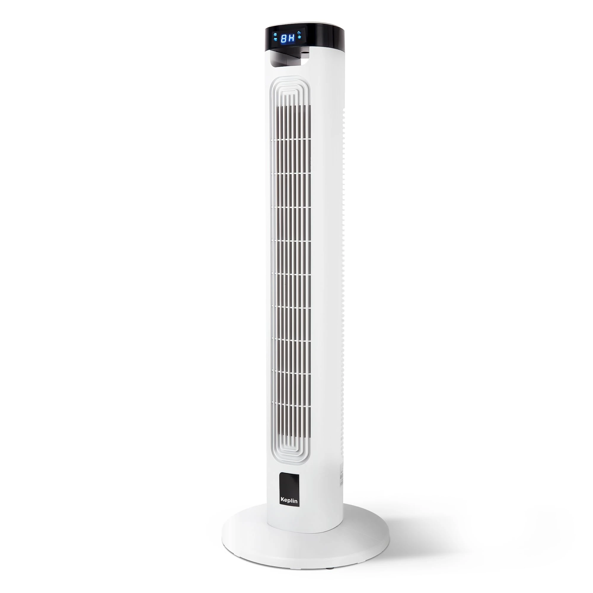 KEPLIN Cooling 36-inch Tall Tower Fan with Remote Control | 3 Speed Settings & 3 Mode Settings | LED Display & Touch Panel Controls | Quiet & Powerful Modern Design Oscillating Standing Fan (White)
