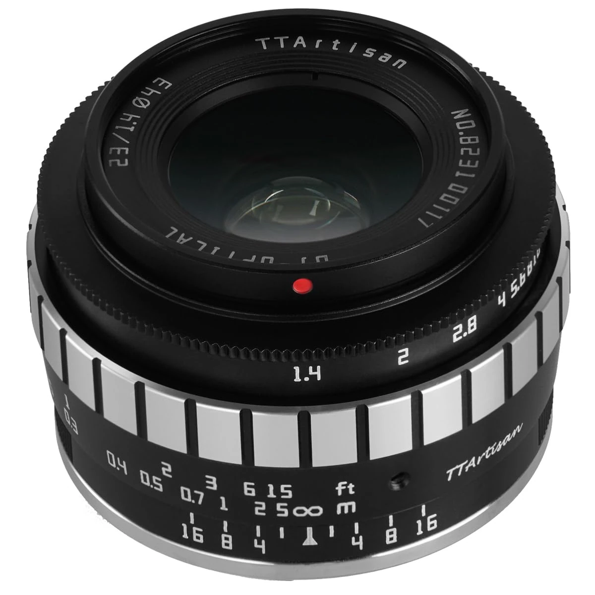 TTArtisan 23mm F1.4 Metal Bodied Lens Compatible with Fuji X Mount - Black