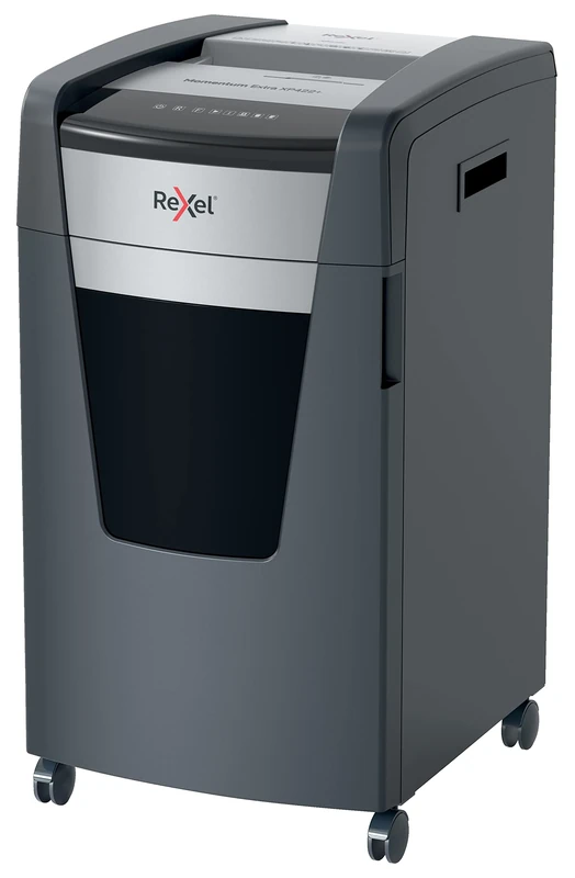 Rexel XP422+ Cross Cut Paper Shredder, Shreds 24-22 (70-80 gsm) Sheets At Once, P4 Security Level, Jam-Free Technology, Office Use, 85 Litre Pull-Out Bin, Black, Momentum Extra Range, 2021422X