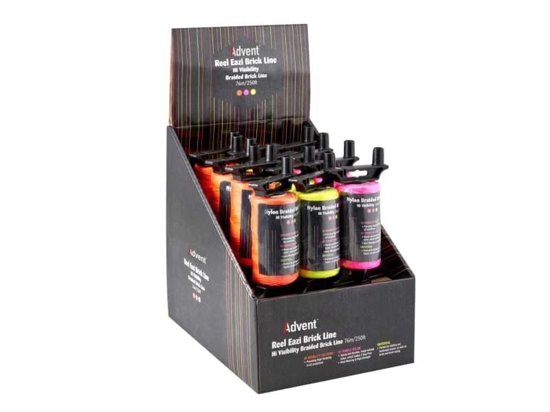 Advent Reel Eazi Brick Line 76m/250ft Dispenser Pack of 12