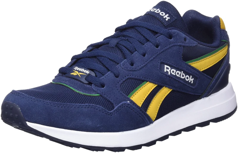 Reebok Men's Sneakers, Trainer, Vector Navy Bright Ochre Glen Green, 7 UK