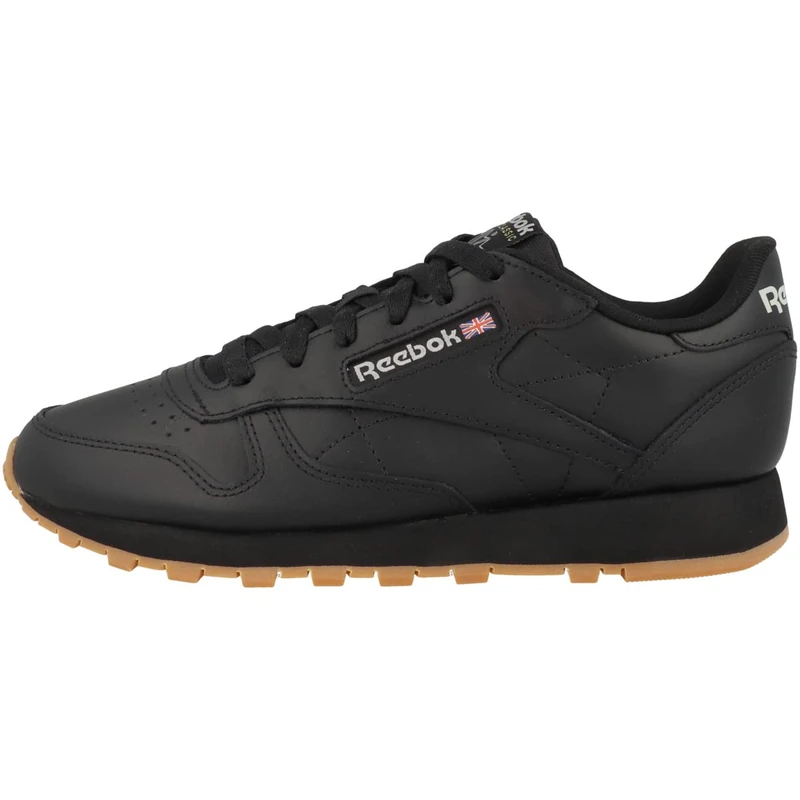 Reebok Women Classic Leather Sneaker, Core Black/Pure Grey 5/Reebok Rubber Gum-03, 4