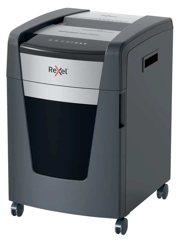 Rexel XP514+ Micro Cut Paper Shredder, Shreds 15-14 (70-80 gsm) Sheets At Once, P5 Security Level, Jam-Free Technology, Office Use, 60 Litre Pull-Out Bin, Black, Momentum Extra Range, 2021514M