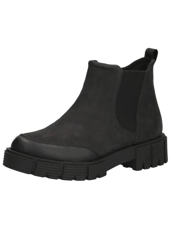 Caprice Ankle Boots 9-9-25452-29 G Width, Black Nubuck, 3.5 UK