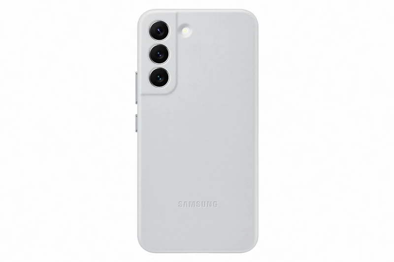 Samsung Official S22 Leather Cover Light Gray