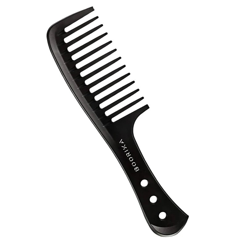 Boorika Wide-Tooth Comb - Anti-Static for Long, Wet, Curly Hair