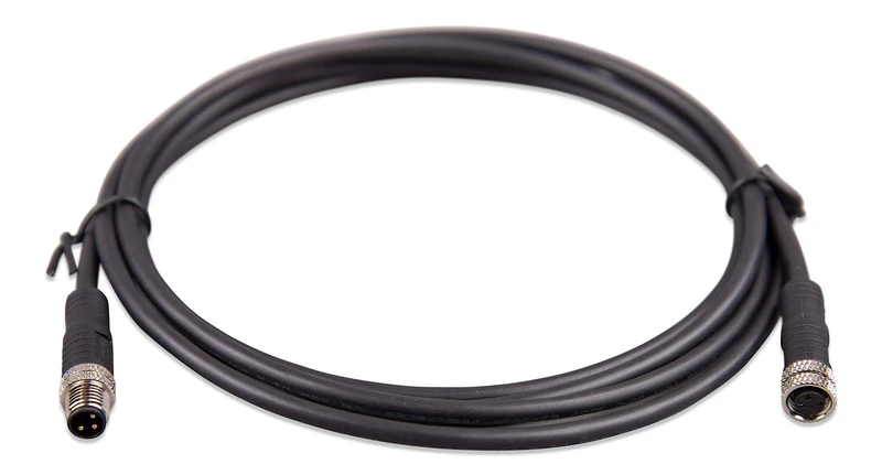 Victron Energy M8 Circular Connector Male/Female 3 Pole Cable 1m (Pack of 2)