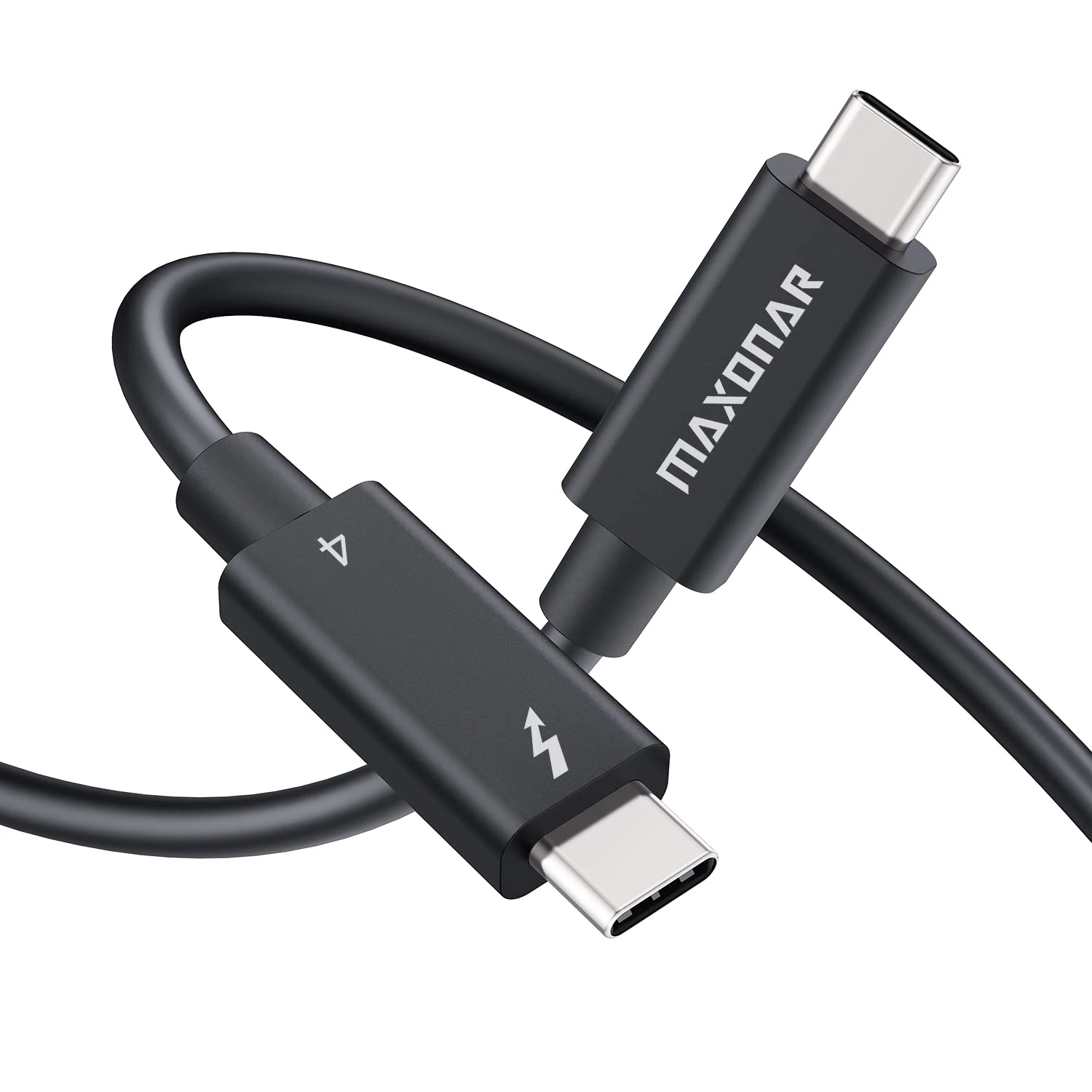 Maxonar Certified Thunderbolt 4 Cable 2m TB4 Cable USB C 4,40Gbps/100W Charging,8K@60Hz,5K@60Hz,Dual 4K Video,For Monitor,Mac Studio,Studio Display,M1 M2 Macbook Air,SSD,eGpu,Docking Station