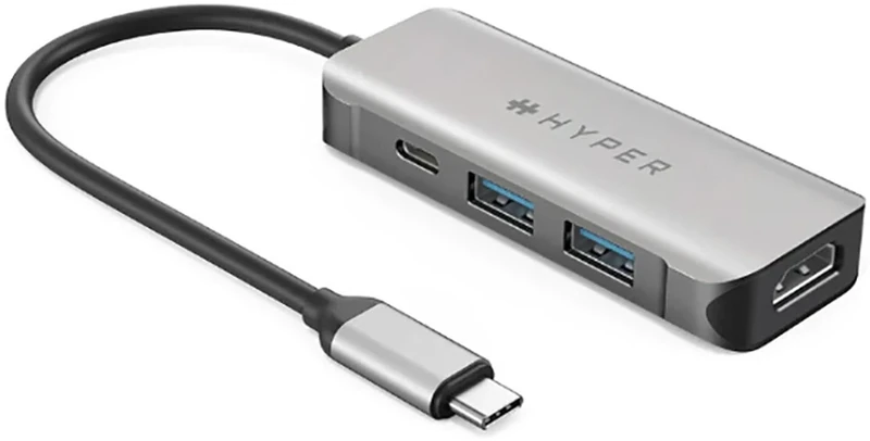 HyperDrive HD 4-in-1 USB-C Hub, Laptop Hub, USB C Adapter (HD41-GL)