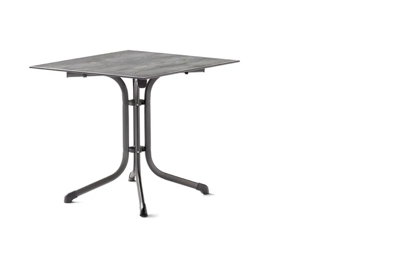 SIEGER Boulevard Folding Table with Polytec® Top Dimensions approx. 80 x 80 cm. - Image 1