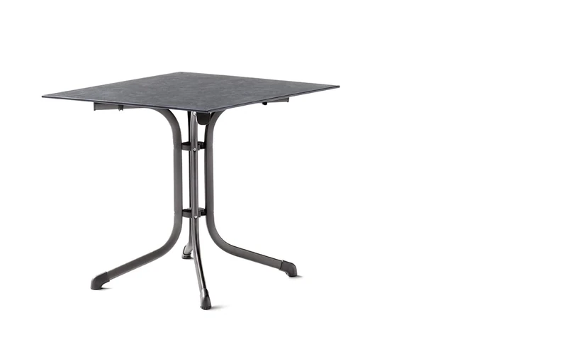 SIEGER Folding Table, mixed materials, Iron Grey/Slate Anthracite - Image 1