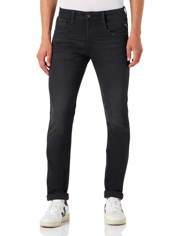 REPLAY Men's Anbass Organic Jeans, 098, 28 W/ 30 L