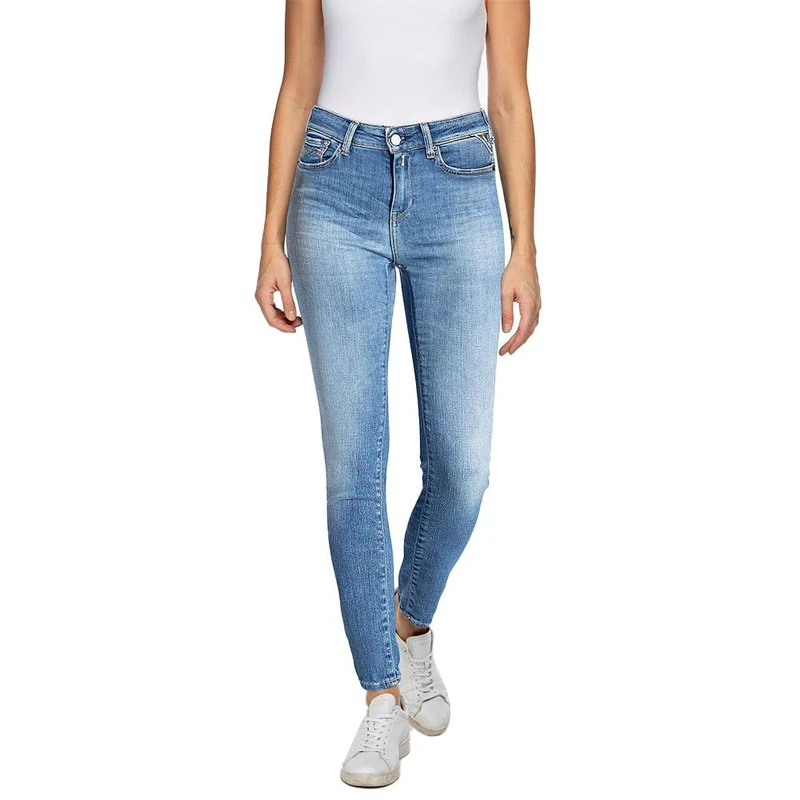 REPLAY Women's Luzien Recycled Jeans, 010 Light Blue, 2328