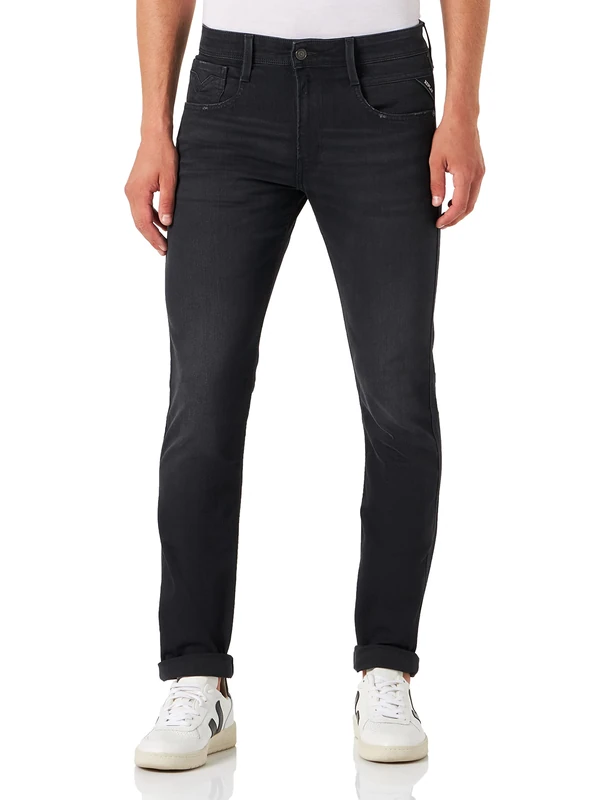 REPLAY Men's Anbass Organic Jeans, 098, 28 W/32 L - Image 1