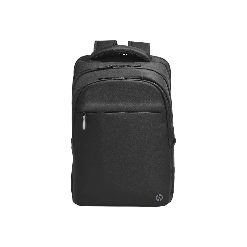 HP Professional Backpack for Laptops up to 17.3 Inches, Internal Pockets for Accessories, External Bottle Holder, Reinforced Zipper, Made of Water-Resistant Materials, Black