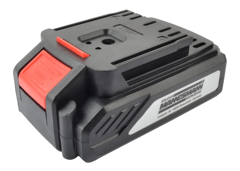 Brüder Mannesmann Replacement Battery, 20 Volt, Lithium-Ion, Suitable for Cordless Drills Item Number M17680 and M17685 | M17681