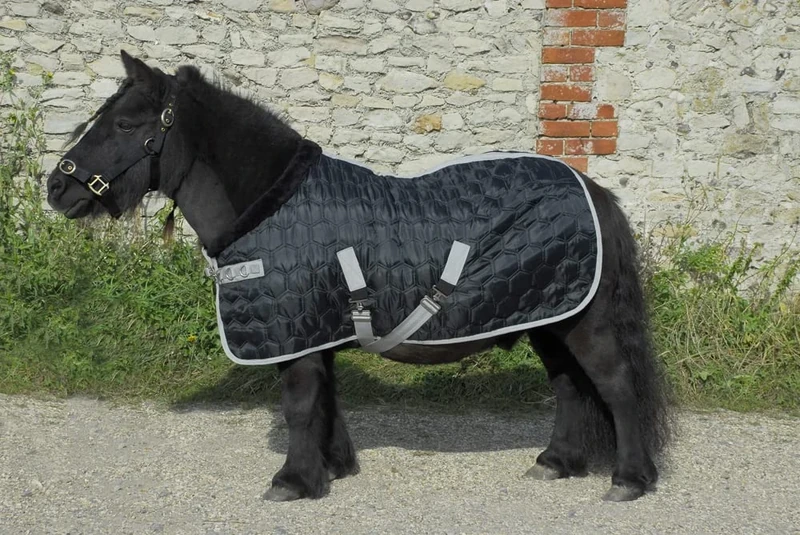 Rhinegold Foal Michigan Stable Quilt-4/0-Black