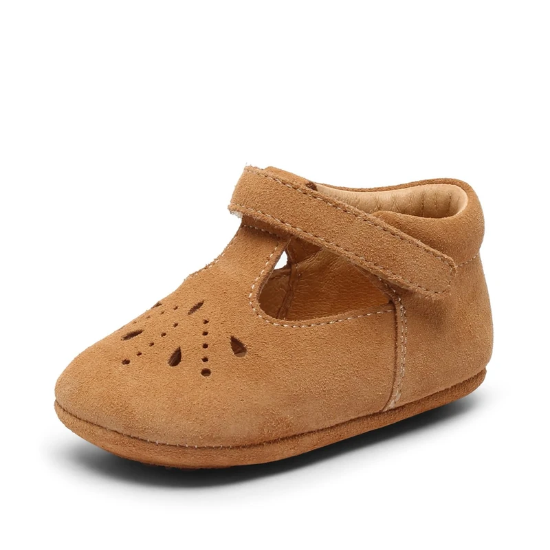 bisgaard Boy's Girl's Bloom First Walker Shoe, tan, 4.5 UK Child