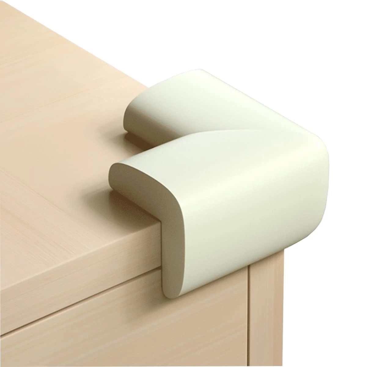 Safety Corner Protectors,12 Corner Guards for Kids and Baby Proofing, Table Protector- Corner Cushion with Strong Adhesive,Beige