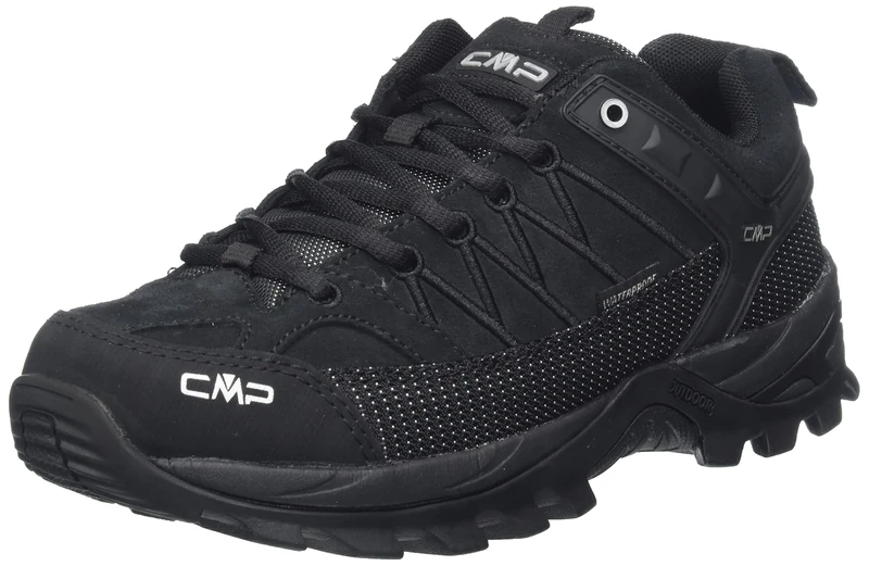 CMP Rigel Low Trekking Shoes Wp Nero-Nero UK 5.5
