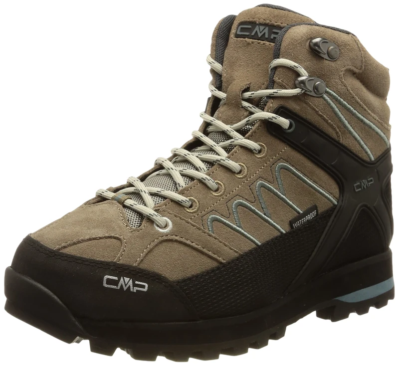 CMP Women's Moon Mid WMN Trekking Shoe WP, Cenere, 4 UK