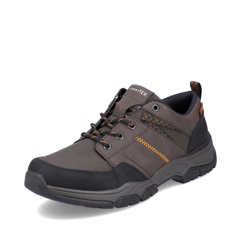 Rieker Men's 31212 Lace-Up Shoes, Brown Combi, 45 EU