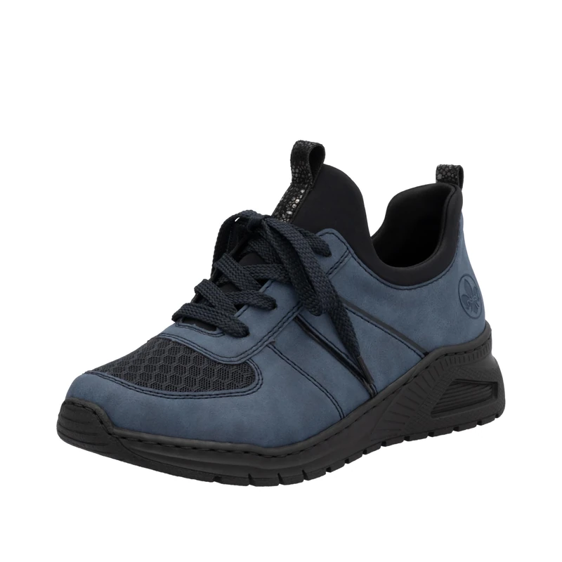Rieker Women's Low-Top Trainers M4970, Women's Low Shoes, Loose Insole, Blue, 6 UK
