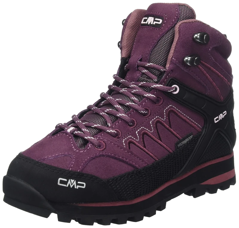 CMP Women's Moon Mid WP Hiking Shoes Trekking Shoes, Plum Purple, 4 UK