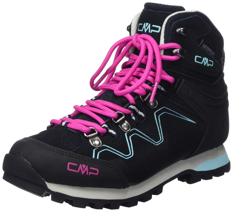 CMP Women's Athunis Mid WMN Trekking Shoe WP, Antracite Acqua, 4 UK