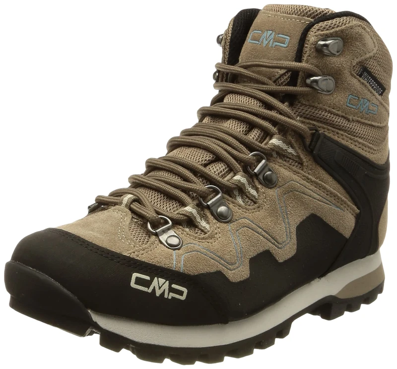 CMP Women's Athunis Mid WMN Trekking Shoe WP, Grey Beige Cenere Vetro, 6 UK
