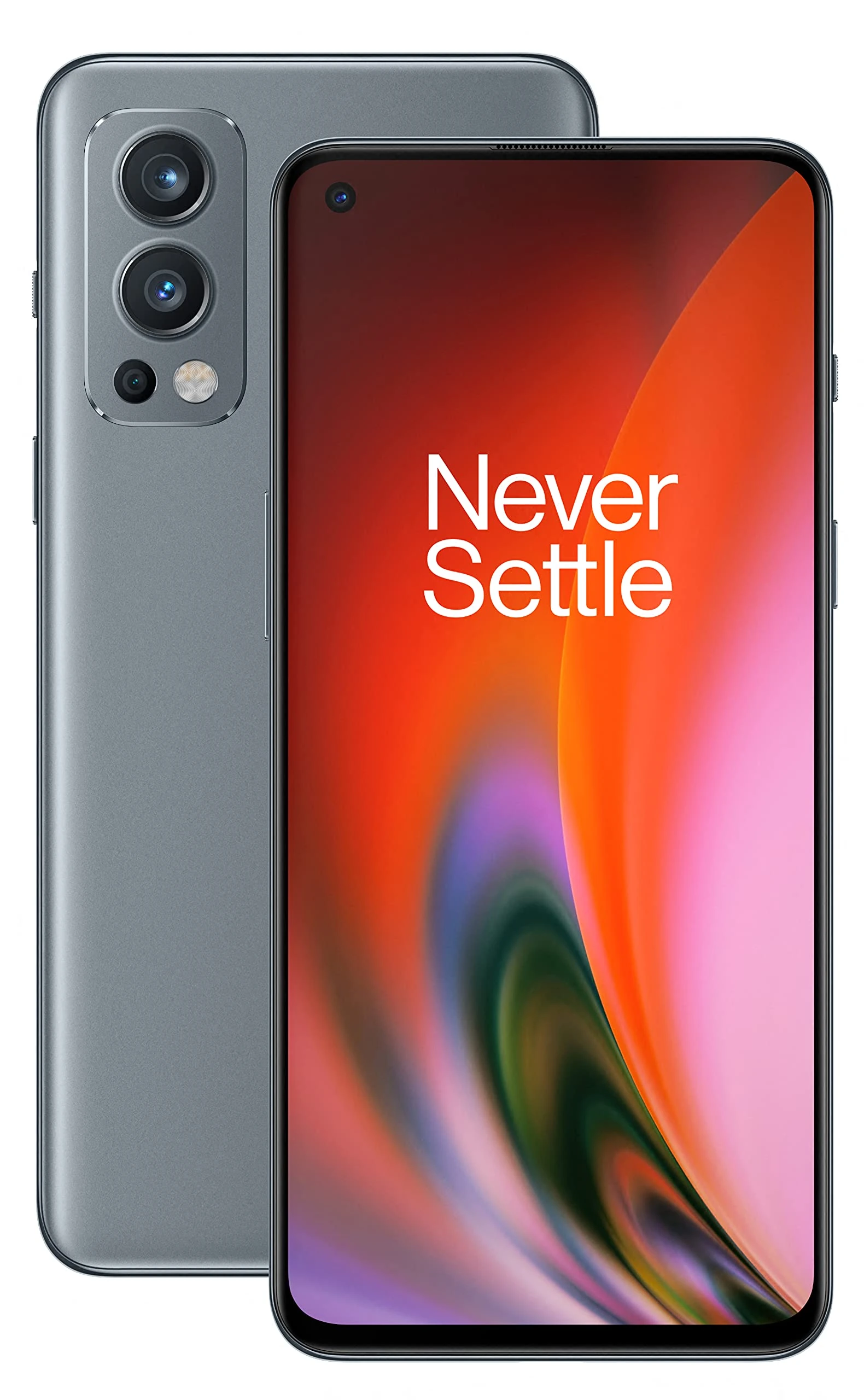 OnePlus Nord 2 5G (UK) - 8GB RAM 128GB SIM Free Smartphone with Triple Camera and 65W Warp Charge - 2 Year Warranty - Grey Sierra (Renewed)