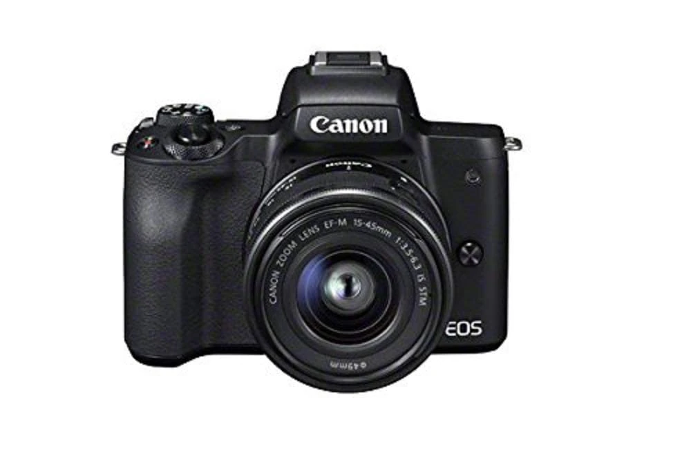 Canon EOS M50 Compact System Camera and EF-M 15-45 mm f/3.5-6.3 IS STM Lens - Black (Renewed)