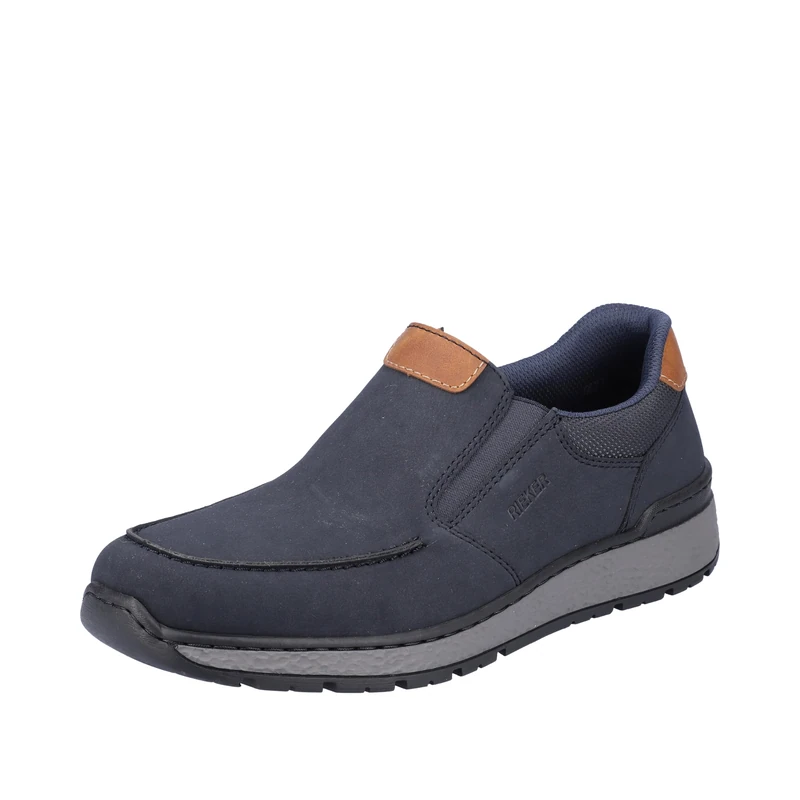 Rieker Men's B9062 Lace-Up Shoes, Blue, 9 UK