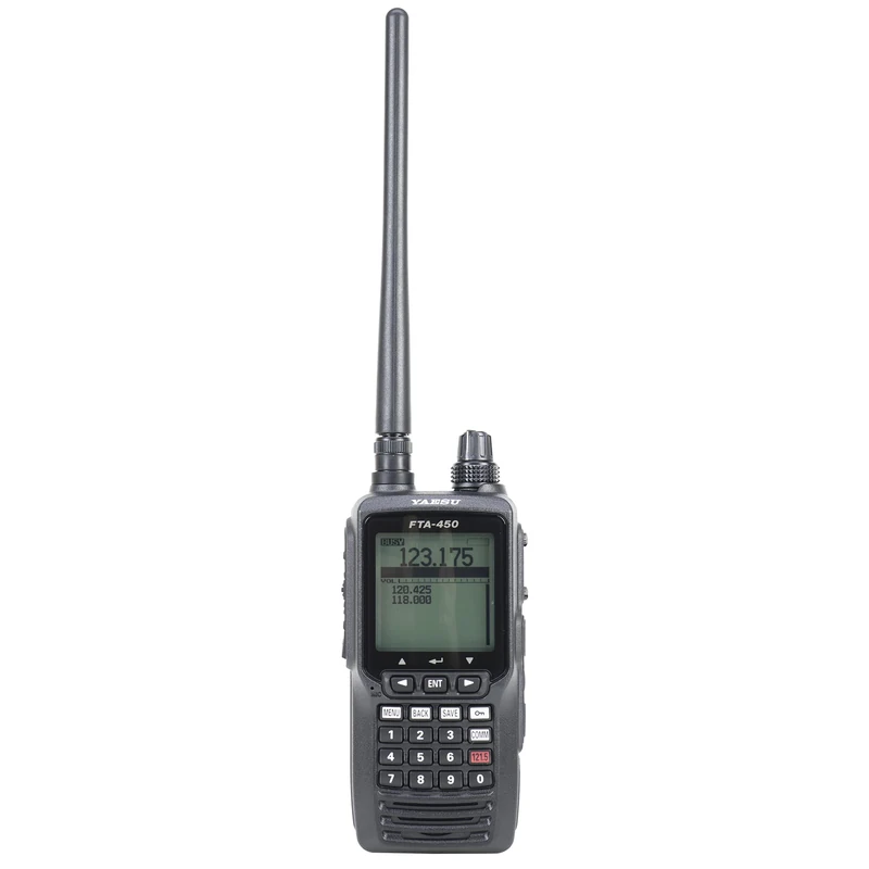 Yaesu FTA450L Portable VHF Radio for Aviation 118,000–136,975 MHz, 2200 mAh