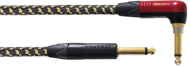 Cordial Guitar cable jack silent bent tweed 25th anniv. 3m