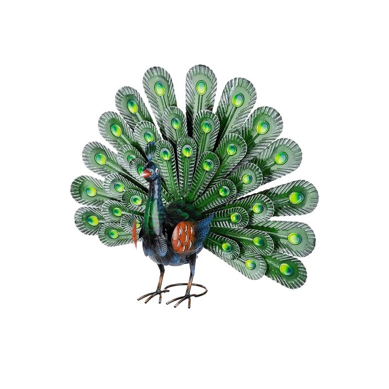 GILDE Decorative Figurine, Metal, Blue, Green, Breite 58 cm