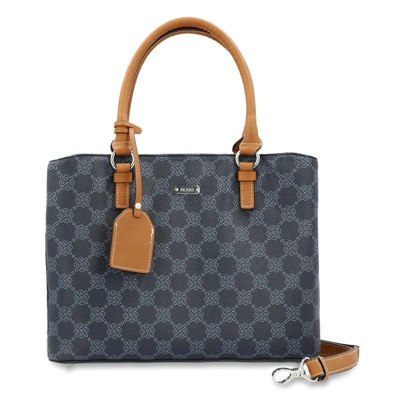 Picard 9860 98603M6616 Women's Shopper Synthetic in Jeans Colour 31 x 24 x 12 cm, jeans colour, 31x24x12 cm, Classic