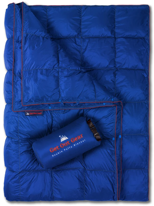 Get Out Gear Double Puffy Camping Blanket - Warm & Packable