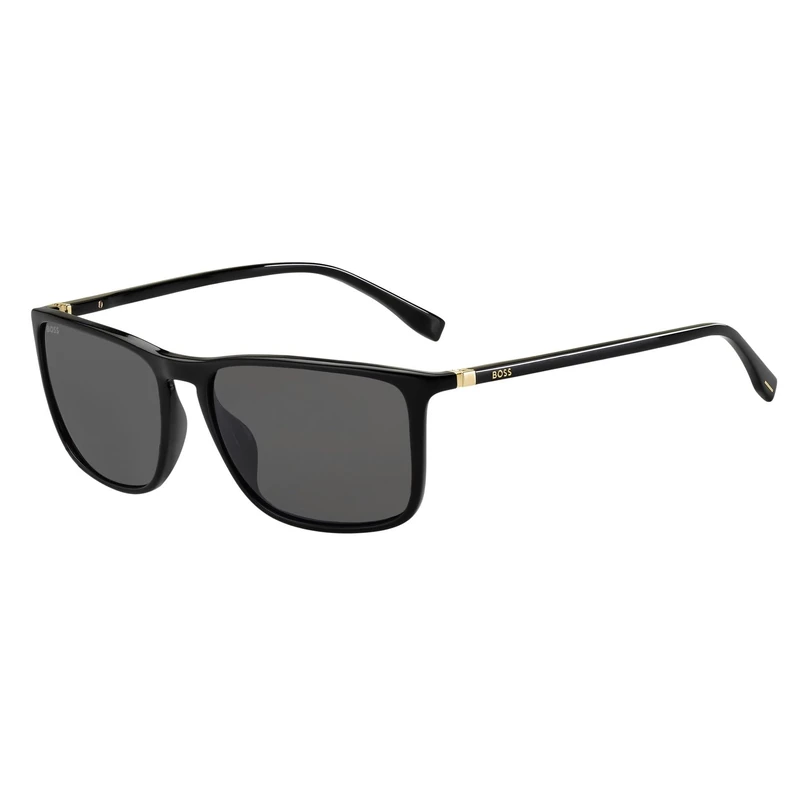 HUGO BOSS BOSS 0665/S/IT Black Gold/Grey 57/16/145 men Sunglasses