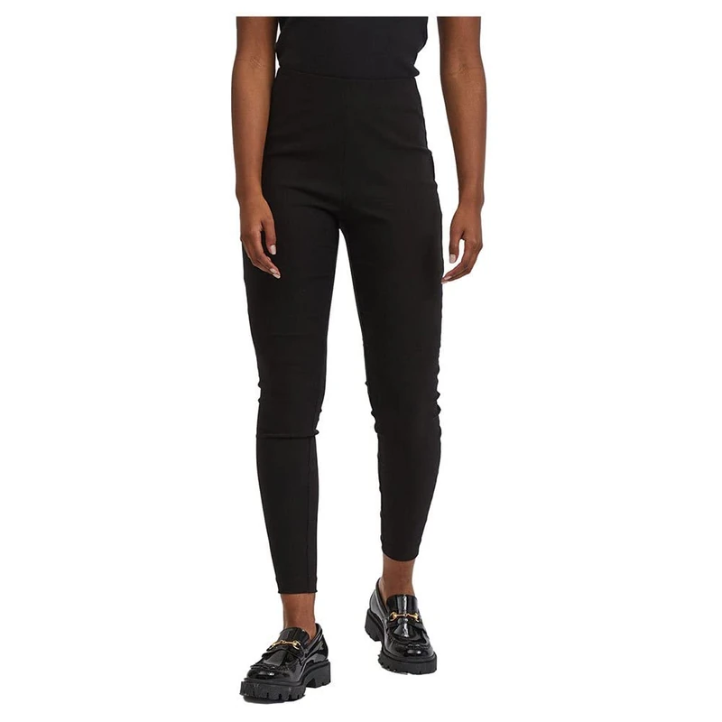 Vila Women's 14071146 Leggings, Black, XXL