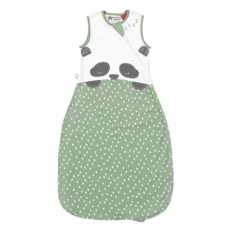 Tommee Tippee Baby Sleep Bag, 6-18m, 1.0 Tog for 20-24°C, Sleeping Pip, Hip-Healthy Design, Soft Cotton-Rich Fabric, Open Arm Sleeping Bag, Bottom to Top Zip - Image 1