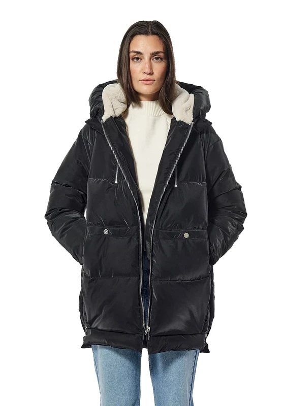 Kaporal Women's Jacket-Model Devin-Colour Black-Size XS