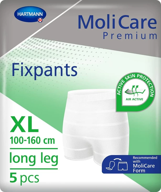 MoliCare Premium Fixing Pants: Washable Incontinence Fixation Trousers, Suitable for MoliCare Form and MoliCare Premium Form, XL, 40 x 5 Pieces