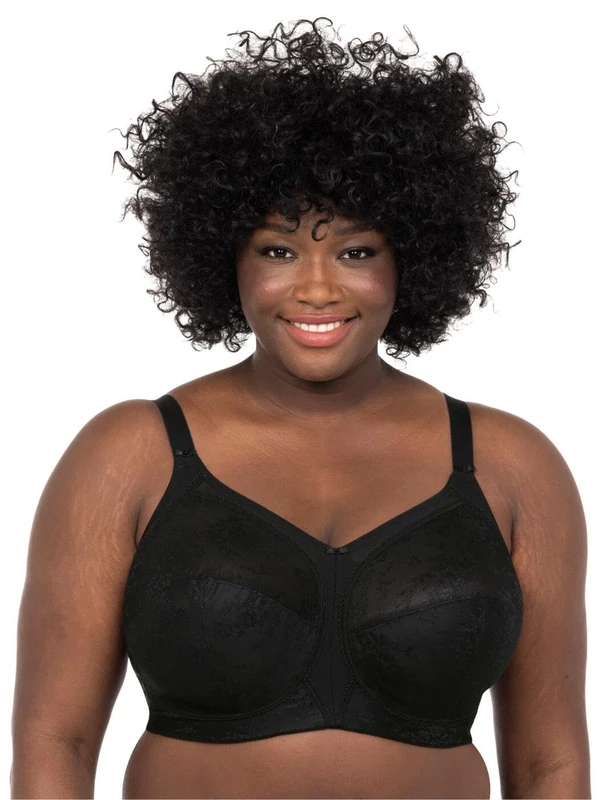 Goddess Women's Verity Wireless Soft Cup Bra Full Coverage, Black, 42J US